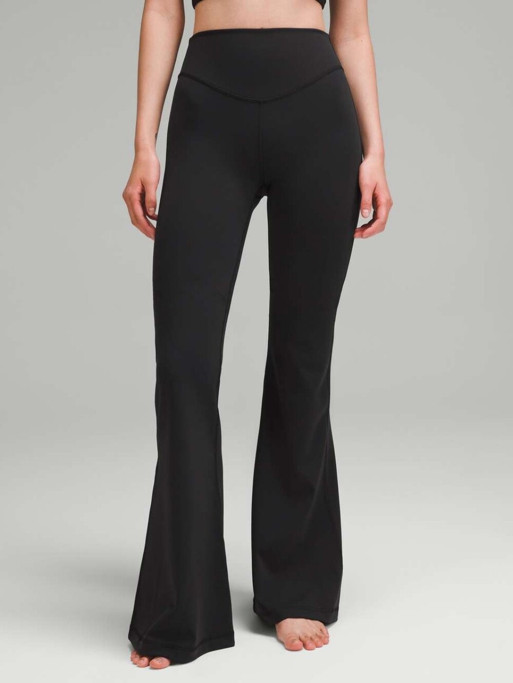 Lululemon Wunder Under SmoothCover Ultra-Flared High-Rise Yoga Pant Black Sz 14